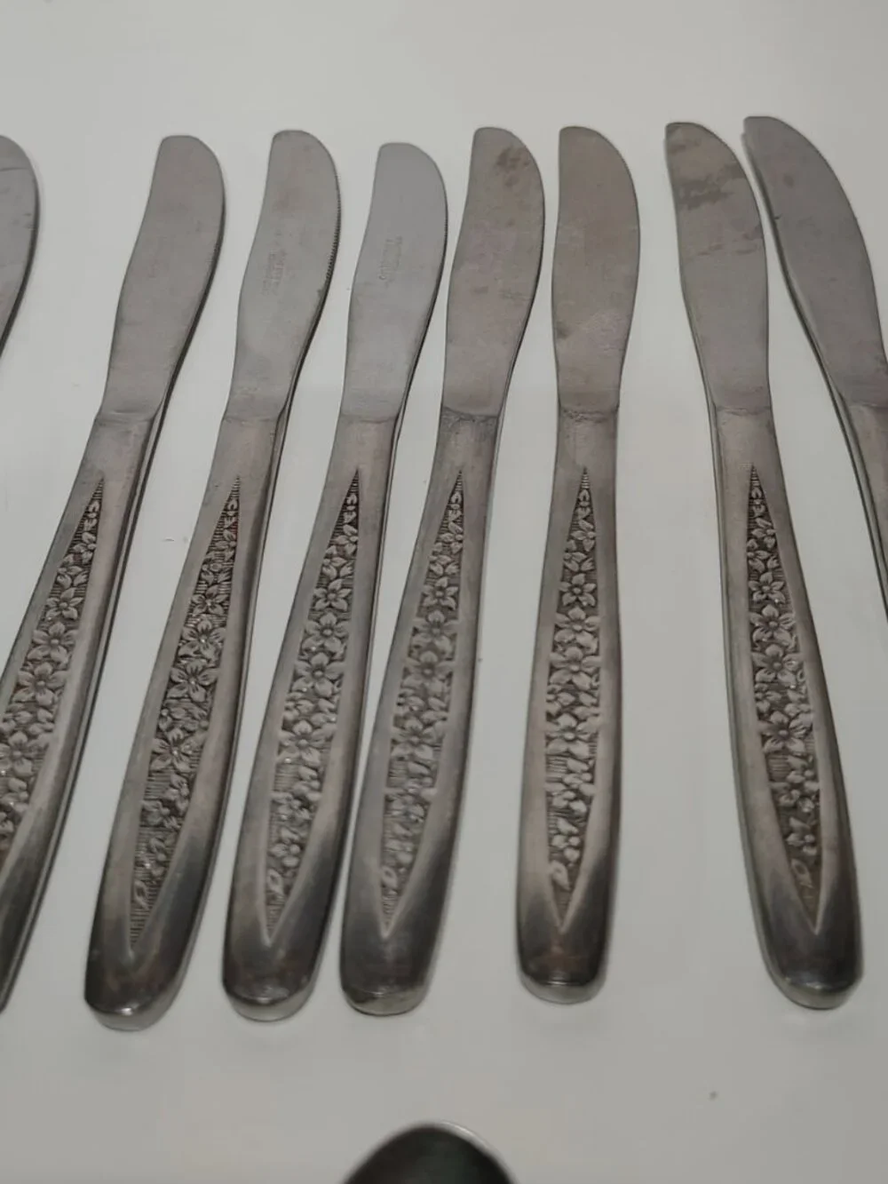 Vintage Customcraft Petal Lane Stainless Flatware 30 Pc Floral Silverware Set